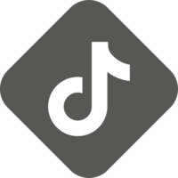 tiktok logotipo ícone, social meios de comunicação ícone png