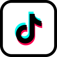 Tiktok logo icon, social media icon png