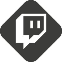 Twitch logo icon, social media icon png