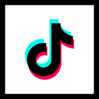 tiktok logotipo ícone, social meios de comunicação ícone png