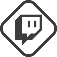 Twitch logo icon, social media icon png