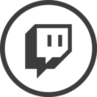 Twitch logo icon, social media icon png