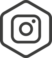 Instagram logo icon, social media icon png