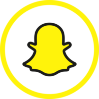 snapchat logotipo ícone, social meios de comunicação ícone png