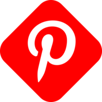 Pinterest logo icon, social media icon png