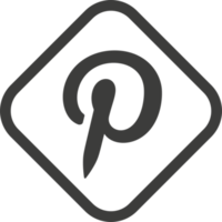 Pinterest logo icona, sociale media icona png