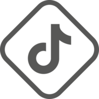 Tiktok logo icon, social media icon png