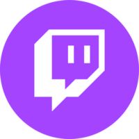 Twitch logo icon, social media icon png