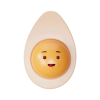3D Rendering Of Easter Boiled Egg Element. png