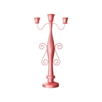 3D Rendering Of Empty Candelabra Element. png