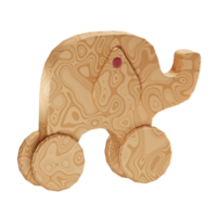 3d elephant toy baby stuff illustration concept icon png