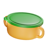 3d casserole baby stuff illustration concept icon png