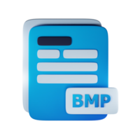 3d bmp file extension document illustration concept icon png