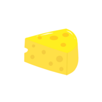 Illustration of cheese pieces can be used for symbols or elements png