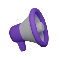 Megaphone speaker 3d voice icon. png