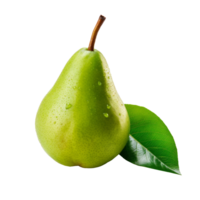 Green pear isolated. Illustration png