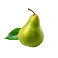 grön päron isolerat. illustration ai generativ png