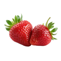 jordgubbar isolerat. illustration ai generativ png