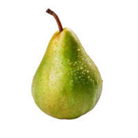 vert poire isolé. illustration ai génératif png