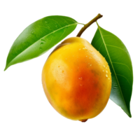 Mango fruit isolated. Illustration png