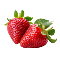 Strawberries isolated. Illustration AI Generative png