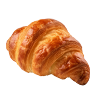 fresco croissant isolado. ilustração ai generativo png