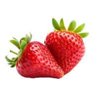 fresas aislado. ilustración ai generativo png