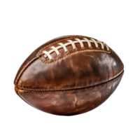 Leather American football ball. Illustration png