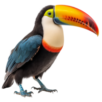 toucan oiseau isolé. illustration ai génératif png