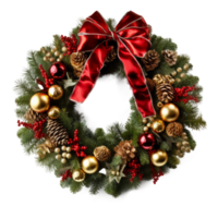 Christmas wreath background. Illustration png