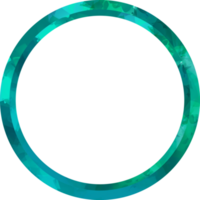 circulo marco con azul acuarela textura png