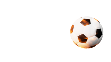 3d renderizar, futebol bola. png