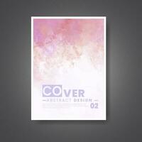 Cards with watercolor background. Design for your cover, date, postcard, banner, logo. vector