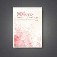 Cards with watercolor background. Design for your cover, date, postcard, banner, logo. vector