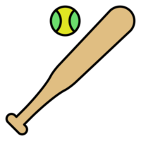 béisbol deporte icono símbolo. sofbol png