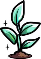 Plant growing png graphic clipart design