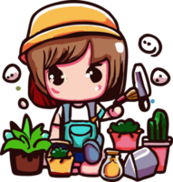 Gardening png graphic clipart design