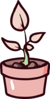 Plant growing png graphic clipart design