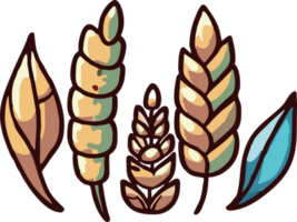 Wheat png graphic clipart design