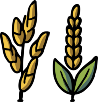 conception de clipart graphique png de blé