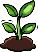 Plant growing png graphic clipart design