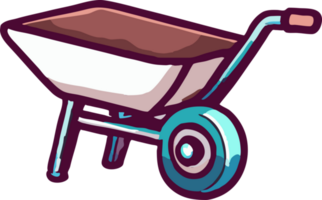 Wheelbarrow png graphic clipart design