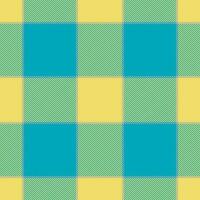 Plaid seamless pattern in yellow. Check fabric texture. Vector textile print.