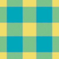 Plaid seamless pattern in yellow. Check fabric texture. Vector textile print.
