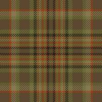 Plaid check pattern. Seamless fabric texture. Tartan textile print. vector