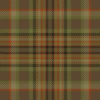 Plaid check pattern. Seamless fabric texture. Tartan textile print. vector