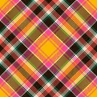 Tartan scotland seamless plaid pattern vector. Retro background fabric. Vintage check color square geometric texture. vector