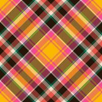 vector de patrón de cuadros sin costuras de tartán escocia. tela de fondo retro. textura geométrica cuadrada de color de verificación vintage.