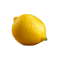 Lemon on transparent background, created with png