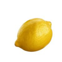 Lemon on transparent background, created with png